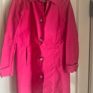Old Navy Women's Bright Pink Trench Coat
